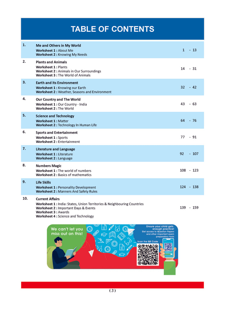 One For All Workbook Concept Wise Class-1 General Knowledge (For Latest Exam)