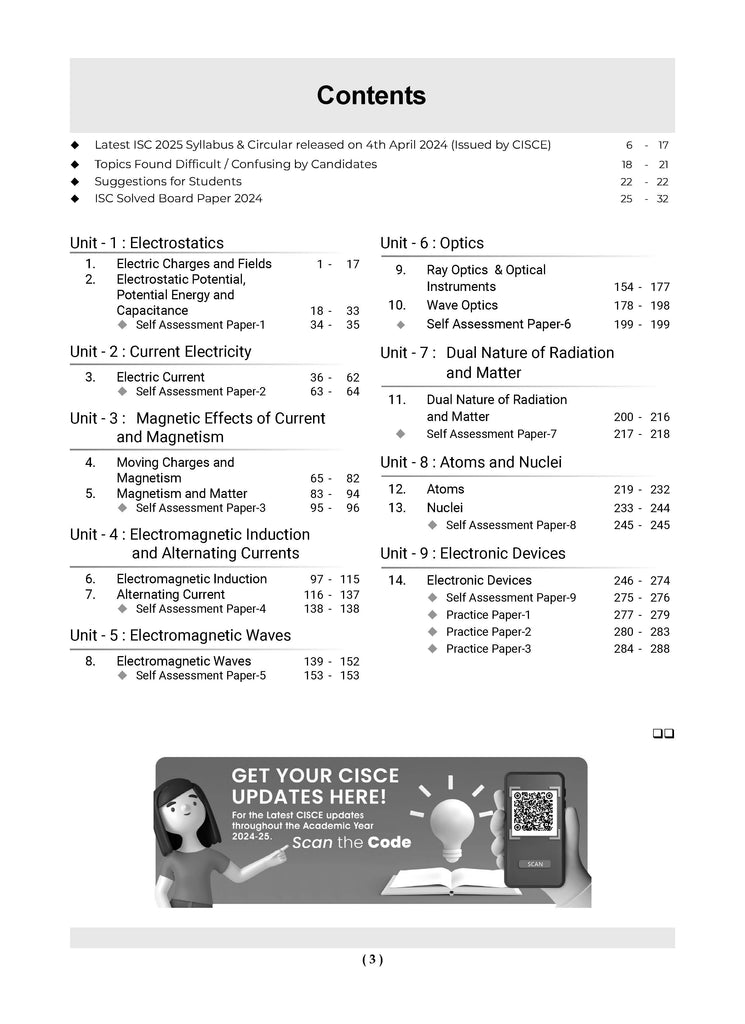 ISC Question Bank Class 12 Physics | Chapterwise | Topicwise | Solved Papers | For 2025 Board Exams