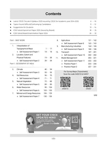 ICSE Question Bank Class 10 Geography | Chapterwise | Topicwise | Solved Papers | For 2025 Board Exams