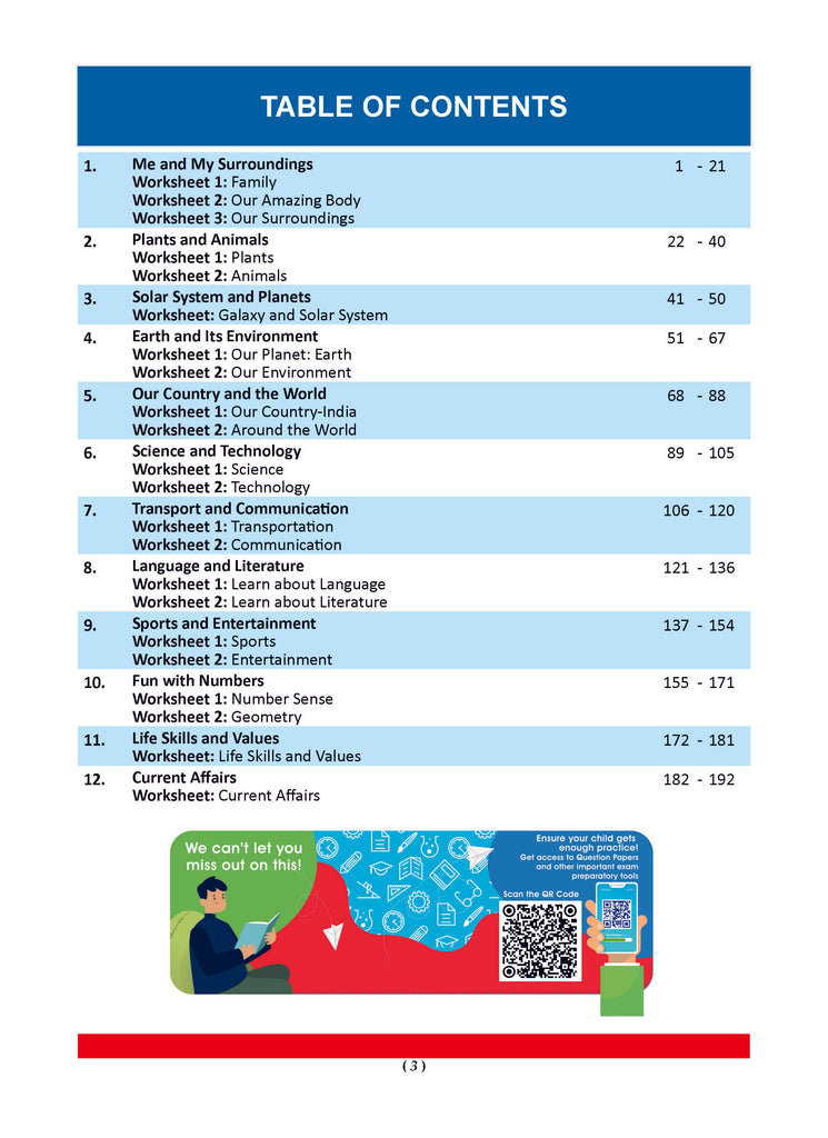 One For All Workbook Concept Wise Class-3 General Knowledge (For Latest Exam)