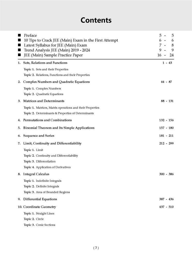 164 Chapter-wise & Topic-wise Solved Papers JEE (Main) | Online (2012-2024) & Offline (2002-2018) | Mathematics | For 2025 Exam