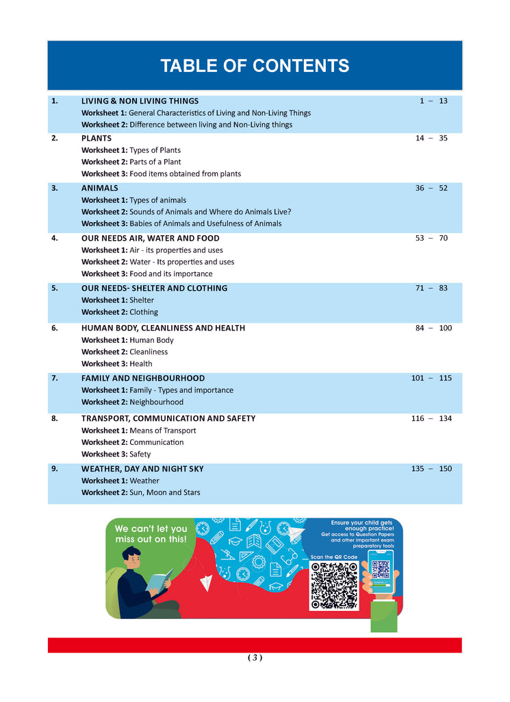 One For All Workbook Concept Wise Class-1 Science (For Latest Exam)