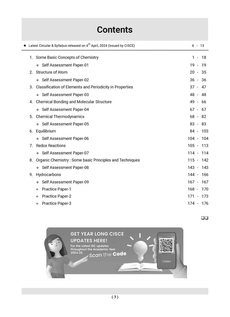 ISC  Question Bank Class 11 Chemistry | Chapterwise | Topicwise  | Solved Papers  | For 2025 Exams