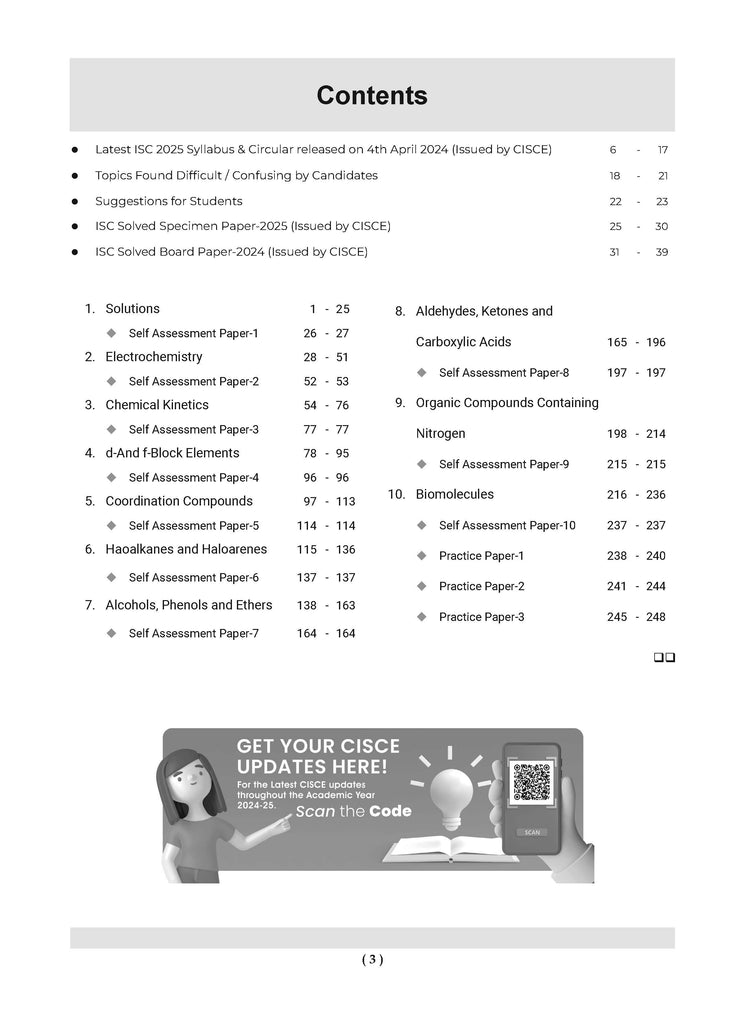 ISC Question Bank Chapter-wise Topic-wise Class 12 Chemistry | For 2025 Board Exams