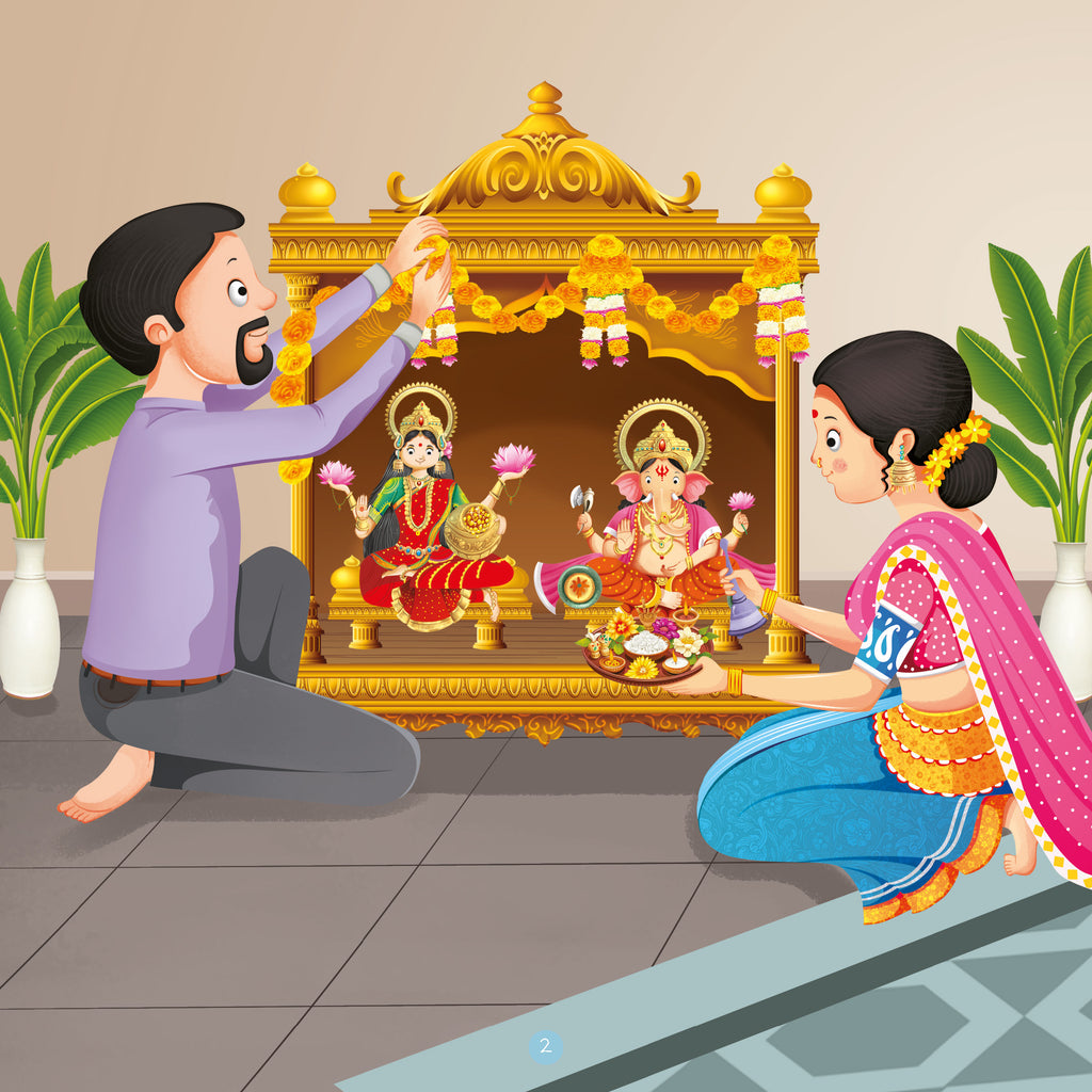 Mythology Board Books | Stories of Goddess Lakshmi & Lord Ganesha | For ...