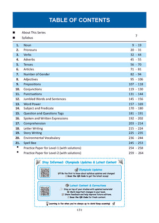 One For All Olympiads Class 3 English Prep-Guide, Chapter-wise Previous Years' Solved Papers + Workbook (Set of 2 Books) | Questions for SOF IEO & Other Olympiad Exams 2026