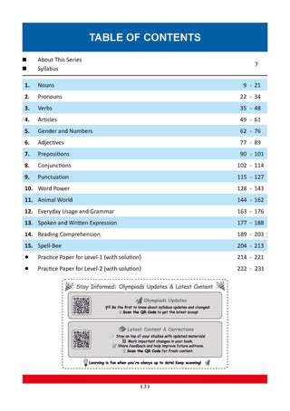One For All Olympiads Class 1 English Prep-Guide, Chapter-wise Previous Years' Solved Papers + Workbook (Set of 2 Books) | Questions for SOF IEO & Other Olympiad Exams 2026