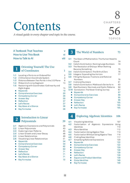 Textbook of Mathematics | Standard Level | Class 9 | Based on Latest NCERT Textbook Ganita Manjari Part-1 | Aligned with NEP 2020 & NCF-SE 2023 | Included: Competency-based Questions | Oswaal AI