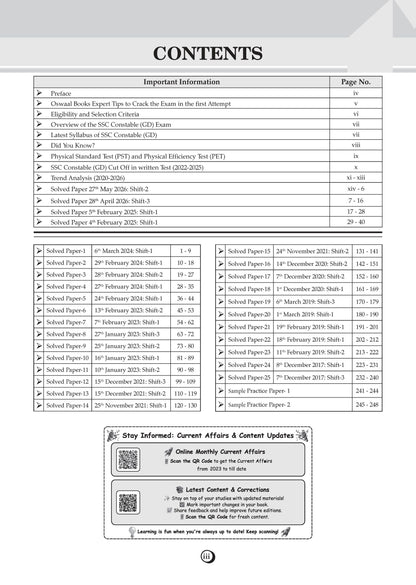 SSC GD Constable 29 Previous Years' Solved Papers | CAPFs, SSF, Assam Rifles, NCB Year-wise 2017-2026 | Latest 2026 Solved Papers | For 2027 Exam | Oswaal AI