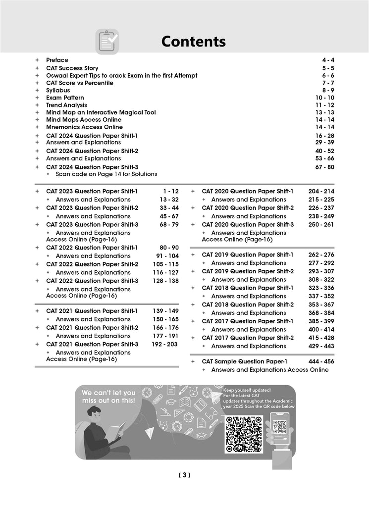 CAT (COMMON ADMISSION TEST) | 8 Years’ | SOLVED PAPERS | Year-wise & Shift-wise 2017 - 2024 | For 2025 Exam