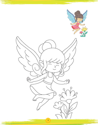Lil Legends: Book of Copy Colouring, Fairies - Oswaal Books