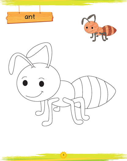Lil Legends: Book of Copy Colouring, Insects & Bugs - Oswaal Books