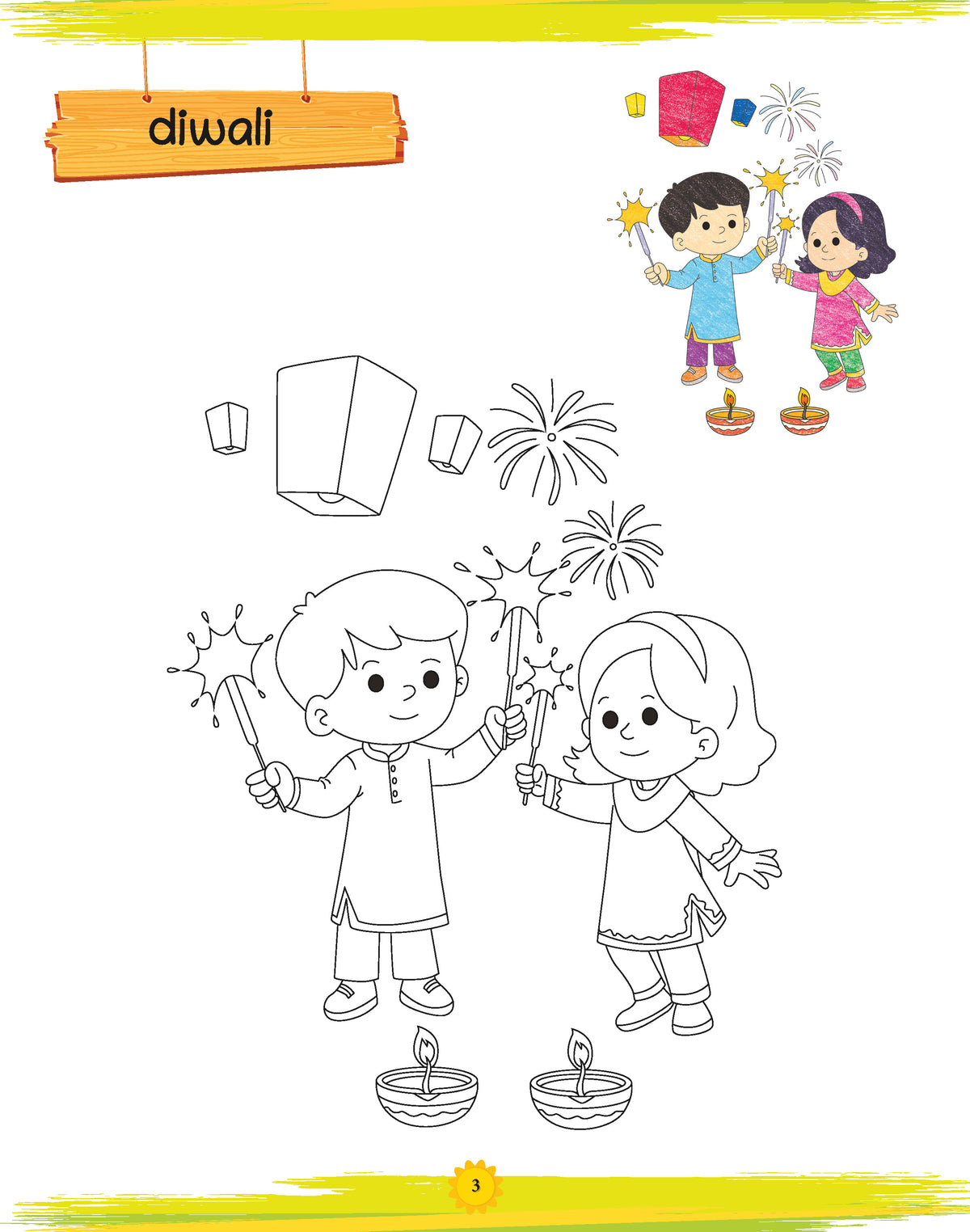 Lil Legends: Book of Copy Colouring, Festivals - Oswaal Books