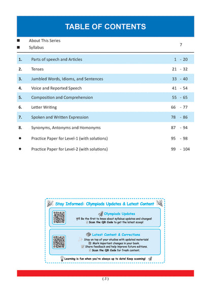 Oswaal One For All Olympiads Class 7 English Prep-Guide, Chapter-wise Previous Years' Solved Papers + Workbook (Set of 2 Books) | Questions for SOF IEO & Other Olympiad Exams 2026