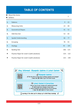 One For All Olympiads Class 1 Logical Reasoning Prep-Guide Book | Chapter-wise Previous Years' Solved Papers | Questions for Silverzone, Crest& Other Exams 2026 | With Sample Papers& Oswaal.AI