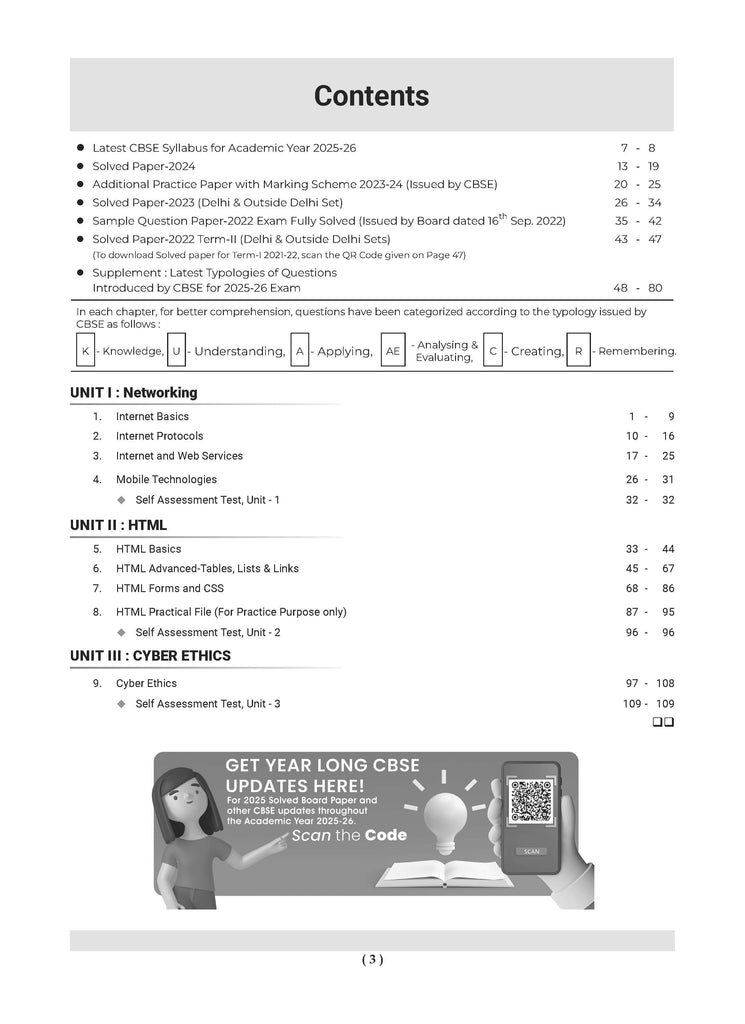 CBSE Question Bank Chapterwise and Topicwise SOLVED PAPERS Class 10 Computer Applications For Exam 2026