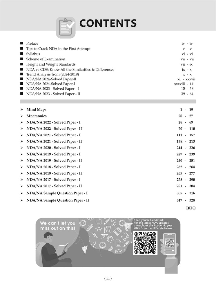 NDA-NA (NATIONAL DEFENCE ACADEMY/NAVAL ACADEMY) 15 Previous Solved Papers| Year-wise 2017-2024 (II) | Mathematics | For 2025 Exam