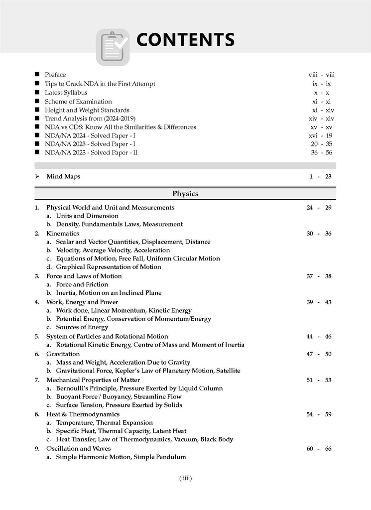 NDA-NA (NATIONAL DEFENCE ACADEMY/NAVAL ACADEMY) 11 Years' Chapter-wise & Topic-wise Solved Papers (2014-2024) | English, General Studies & Mathematics (Set of 3 Books) | For 2024-25 Exam