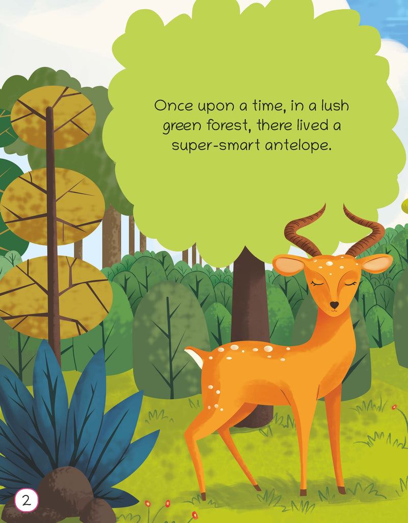 Illustrated Moral Story Books for Kids 2+ | The Antelope and The Hunter | Short English Bedtime Stories with Colorful Pictures | Lil Legends by Oswaal Books