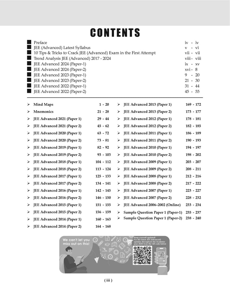 JEE Advanced 23 Years' Year-Wise Solved Papers (2002-2024) | Mathematics | For 2025 Exam