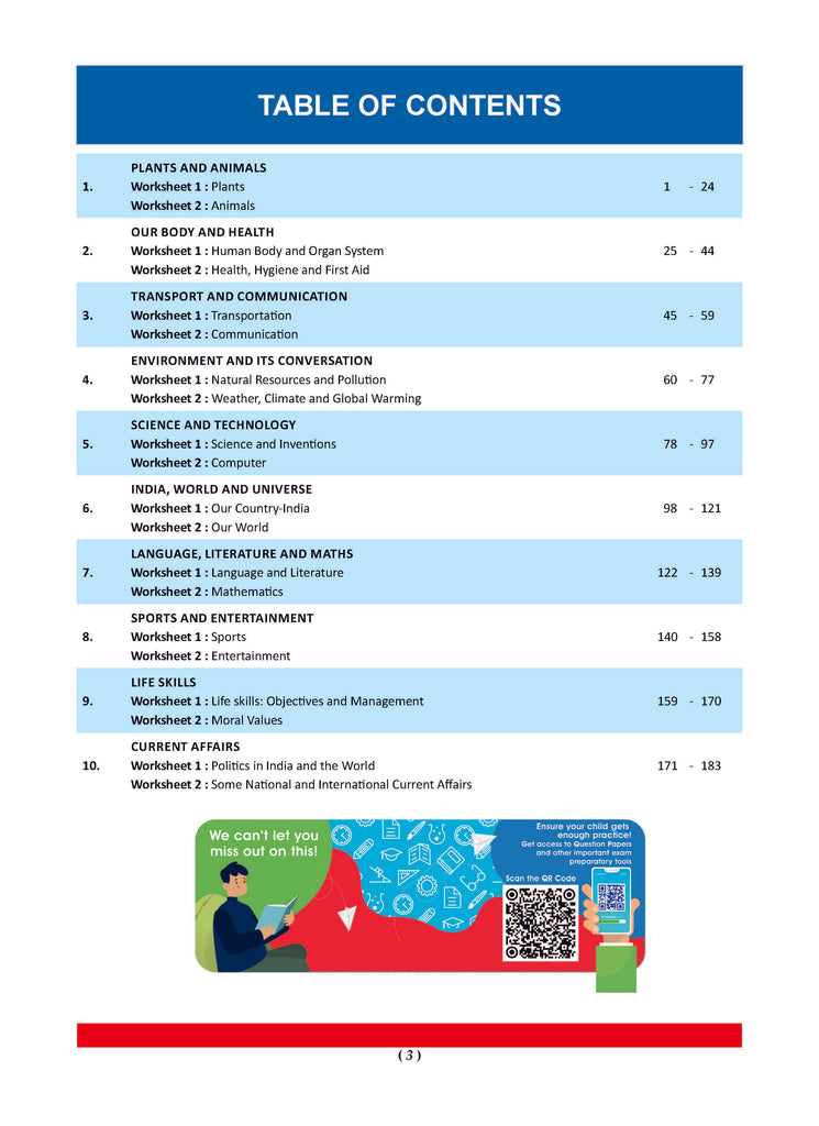 One For All Workbook Concept Wise Class-4 General Knowledge (For Latest Exam)