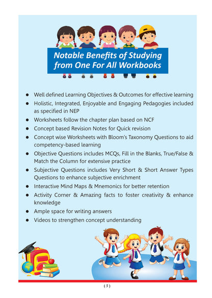 One for All Workbook Class 4 Mathematics | 80+ Concept-wise Perforated Worksheets | Based on NCERT Maths Mela | NEP 2020 & NCF 2023 Aligned | For CBSE & State Boards | Builds Concept Clarity & Scientific Skills