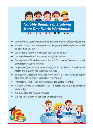 One for All Workbook Class 4 Mathematics| 80+ Concept-wise Perforated Worksheets | Based on NCERT Maths Mela | NEP 2020 & NCF 2023 Aligned | For CBSE & State Boards | Builds Concept Clarity & Scientific Skills