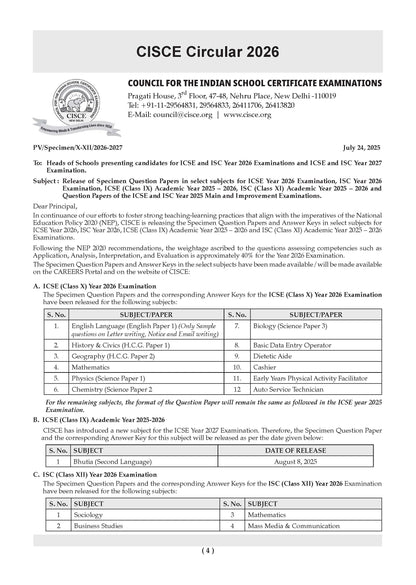 ICSE 10 Sample Question Papers Class 9 Chemistry for Exam 2026 (Strictly aligned with CISCE Latest Specimen Paper 2026), Competency-Based Questions, Mind Maps, On-Tips Notes, Solved MCQs, Revision with Explanations & Board Marking Scheme - Oswaal Books