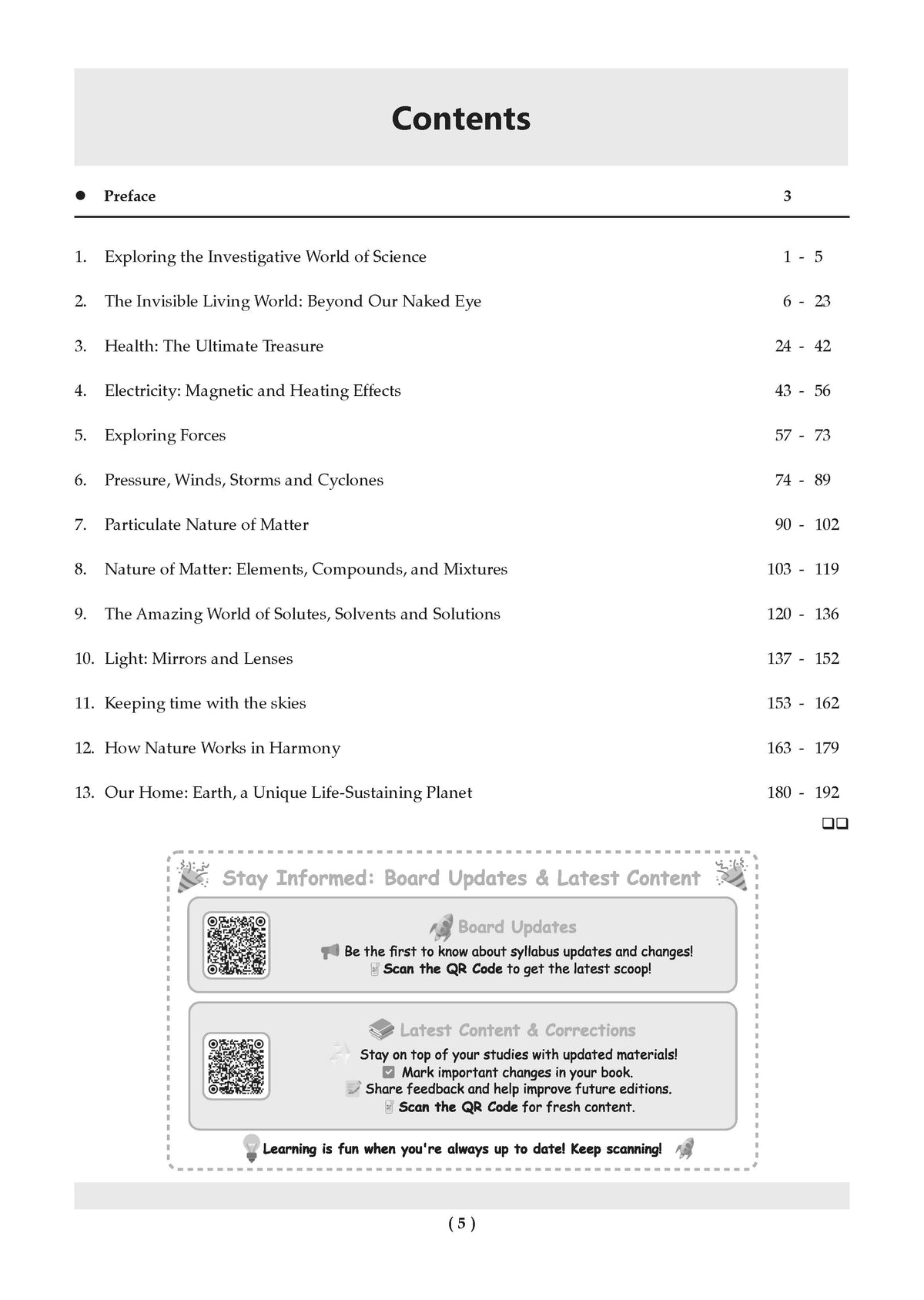 NCERT Textbook Solutions Science (Curiosity) Class 8