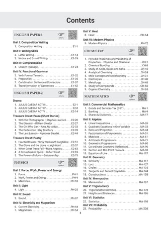 ICSE Competency Focused Questions Chapter-wise Class 10 (Physics, Chemistry, Maths, Biology, English Paper-1 & Paper-2, Geography, History & Civics) for 2027 Board Exam
