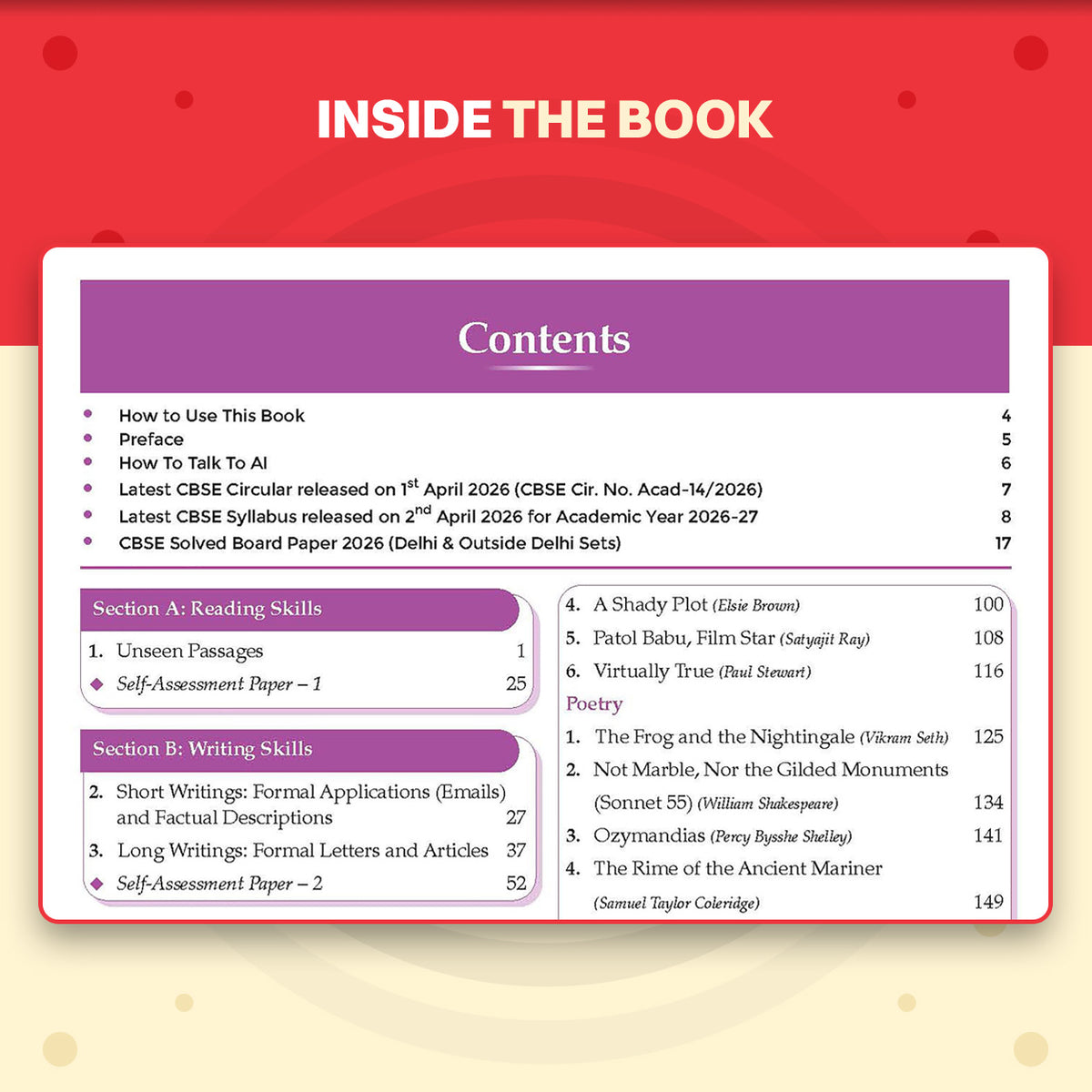 Oswaal CBSE Class 10 English Communicative Question Bank | Chapter & Topic-wise Solved Papers (2017-2026) | Based on Latest Syllabus (April 2026) | Includes 2026 Papers | For 2027 Exam