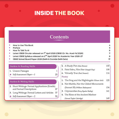 Oswaal CBSE Class 10 English Communicative Question Bank | Chapter & Topic-wise Solved Papers (2017-2026) | Based on Latest Syllabus (April 2026) | Includes 2026 Papers | For 2027 Exam