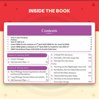 CBSE Class 10 English Communicative Question Bank | Chapter & Topic-wise Solved Papers (2017-2026) | Based on Latest Syllabus (April 2026) | Includes 2026 Papers | For 2027 Exam