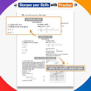 CBSE Class 9 Ganit Question Bank Chapter-wise & Topic-wise | Based on NCERT Textbook | Includes Summary, Self-Assessment & Practice Papers