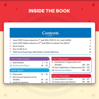 CBSE Class 10 Mathematics (Standard) Question Bank | Chapter & Topic-wise Solved Papers (2017-2026) | Based on Latest Syllabus (April 2026) | Includes 2026 Papers | For 2027 Exam