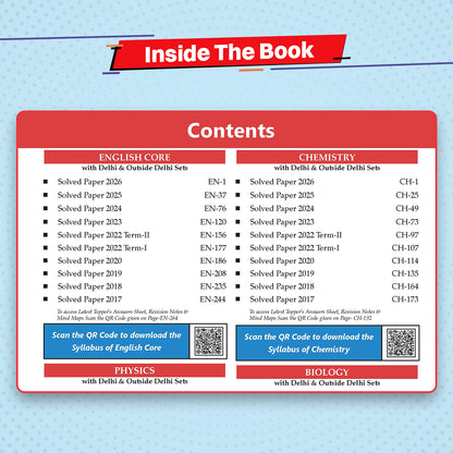 CBSE 10 Previous Years Papers Science PCB | Class 12 | Year-wise(2017-2026) | 2026 Papers (Delhi & Outside Delhi)- fully solved | NCERT & Competency-based questions | For 2027 Exam | Oswaal AI