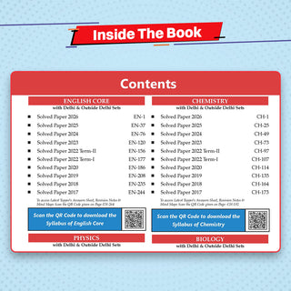 CBSE 10 Previous Years Papers Science PCB | Class 12 | Year-wise(2017-2026) | 2026 Papers (Delhi & Outside Delhi)- fully solved | NCERT & Competency-based questions | For 2027 Exam | Oswaal AI