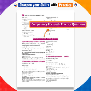 CBSE Class 9 Mathematics Part-1 Question Bank Chapter-wise & Topic-wise | Based on NCERT Textbook Ganita Manjari | Includes Summary, Competency-Based Question, Self-Assessment & Practice Papers