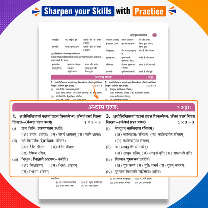 CBSE Class 9 Sanskrit Question Bank Chapter-wise & Topic-wise | Based on NCERT Textbook Sharda | Includes Summary, Competency-Based Question, Self-Assessment & Practice Papers