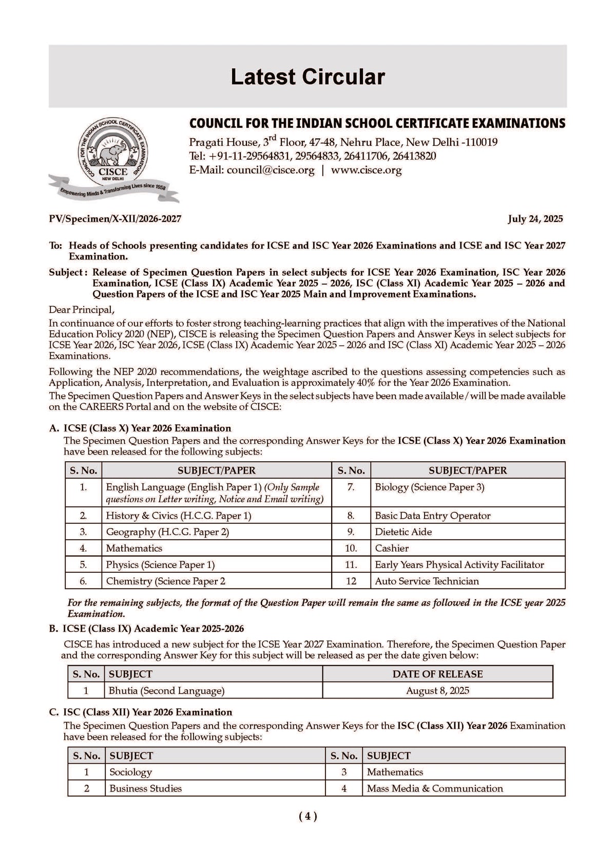 ICSE 10 Sample Question Papers Class 9 Physics, Chemistry, Biology & Maths (Set of 4 Books) For 2026 Exam (Based On The Latest CISCE/ICSE Specimen Paper), With Competency-Based Questions, Mind Maps, On-Tips Notes, Solved MCQs, Revision with Explanations - Oswaal Books