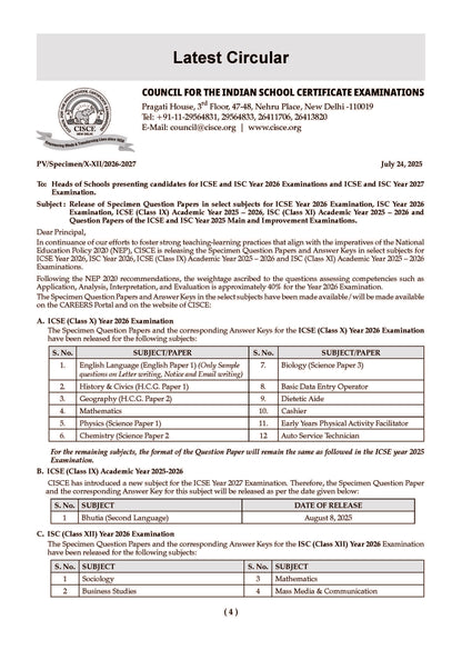 ICSE 10 Sample Question Papers Class 9 Physics, Chemistry, Biology & Maths (Set of 4 Books) For 2026 Exam (Based On The Latest CISCE/ICSE Specimen Paper), With Competency-Based Questions, Mind Maps, On-Tips Notes, Solved MCQs, Revision with Explanations - Oswaal Books