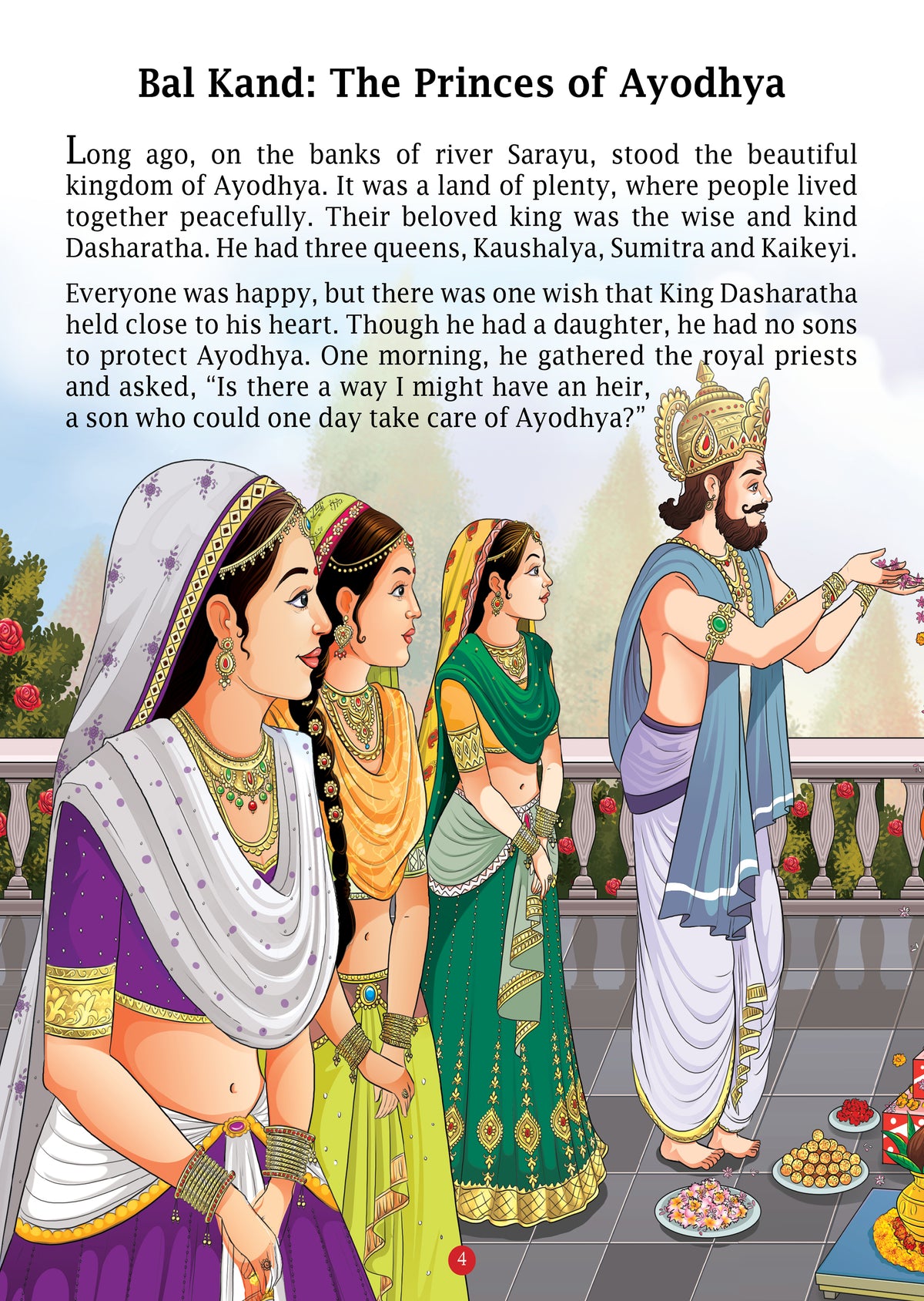Ramayan Story Book for Kids | Padded Illustrated Mythology for Children By Sunita Pant Bansal | Retold Epic Tale for Kids | Age 7+ - Oswaal Books