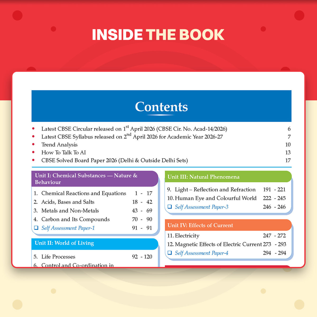 CBSE Class 10 Science Question Bank | Chapter & Topic-wise Solved Papers (2017-2026) | Based on Latest Syllabus (April 2026) | Includes 2026 Papers | For 2027 Exam
