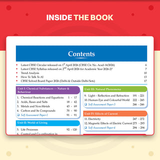 CBSE Class 10 Science Question Bank | Chapter & Topic-wise Solved Papers (2017-2026) | Based on Latest Syllabus (April 2026) | Includes 2026 Papers | For 2027 Exam