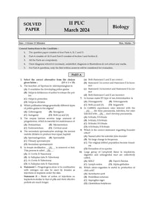 Karnataka 2nd PUC Question Bank Class 12 Biology | Chapterwise & Topicwise Previous Solved Papers (2017-2024) | For Board Exams 2025