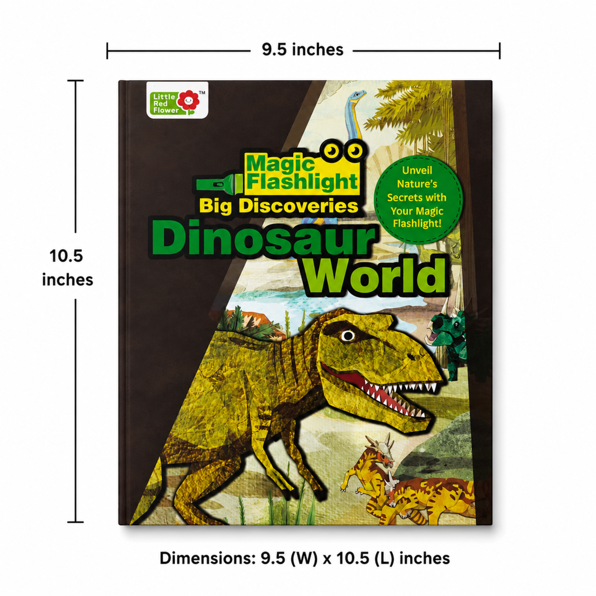 Lil Legends Magic Flashlight Big Discoveries Dinosaur World for Kids | Interactive Hidden Picture Book with Reveal Card | Interesting Facts | Activity Book for Toddlers | For Age 3+