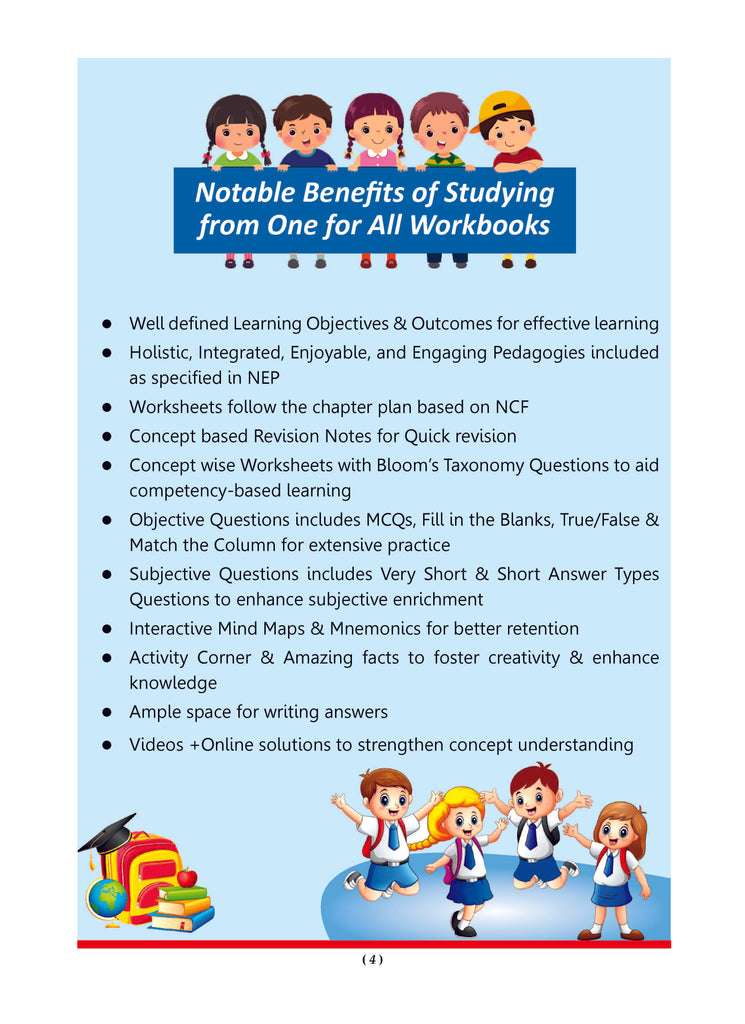 One For All Workbook Concept Wise Class-4 General Knowledge (For Latest Exam)