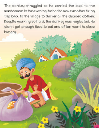 Lil Legends Panchatantra Life Lessons Set of 4 Story Books for Kids Age 2+ Years - Singing Donkey, Talkative Tortoise, Monkey & Brahmin | Illustrated Stories for Moral Values
