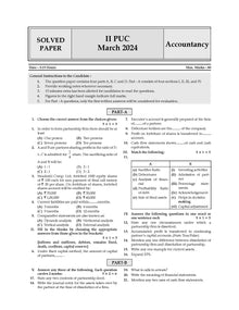 Karnataka 2nd PUC Question Bank Class 12 Accountancy | Chapterwise & Topicwise Previous Solved Papers (2017-2024) | For Board Exams 2025