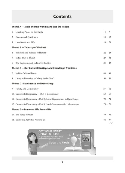 NCERT Textbook Solutions Social Science Class 6 | For CBSE 2026-27 Exam | Based on Latest NCERT Exploring Society India and Beyond | With Objective & Subjective Questions for Practice